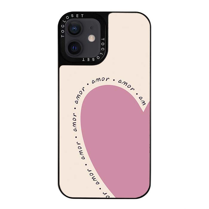 Amor Designer iPhone 12 Case Cover - Main Image
