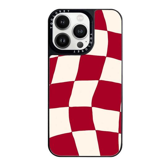 Crimson Designer iPhone 14 Pro Max Case Cover