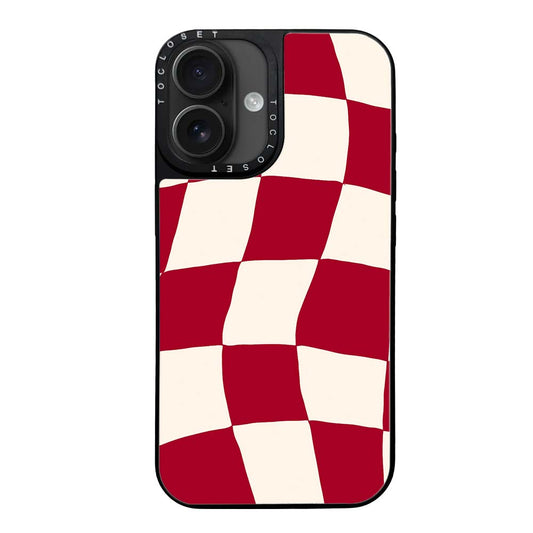 Crimson Designer iPhone 16 Plus Case Cover