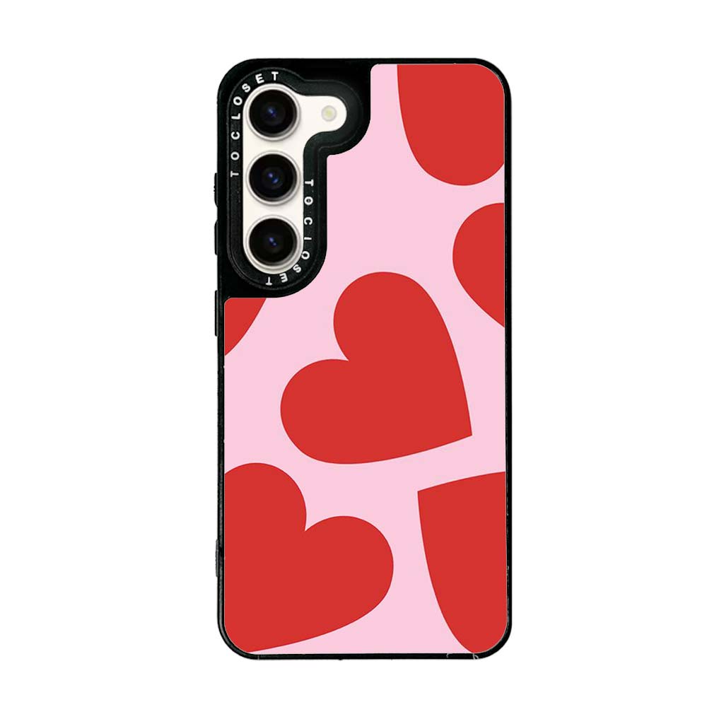 Bold Hearts Designer Samsung S23 Plus Case Cover