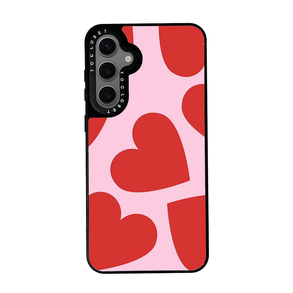 Bold Hearts Designer Samsung S23 FE Case Cover