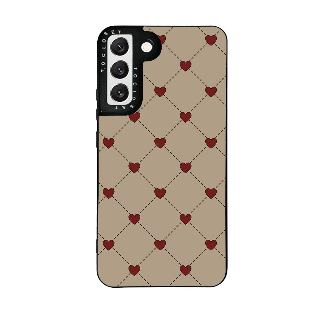 Blissful Hearts Designer Samsung S22 Case Cover