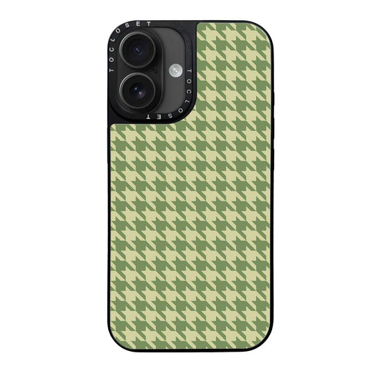 Houndstooth Designer iPhone 16 Plus Case Cover