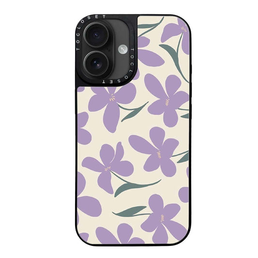 Lavender Designer iPhone 16 Case Cover