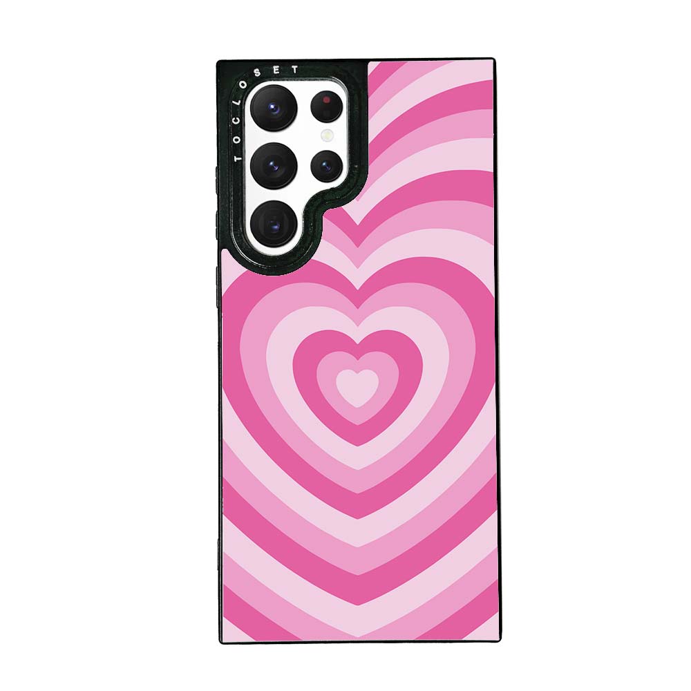 Pink Hearts Designer Samsung S22 Ultra Case Cover