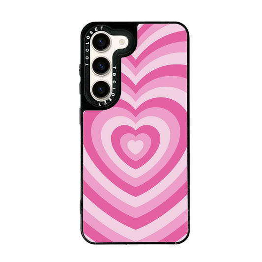 Pink Hearts Designer Samsung S23 Case Cover