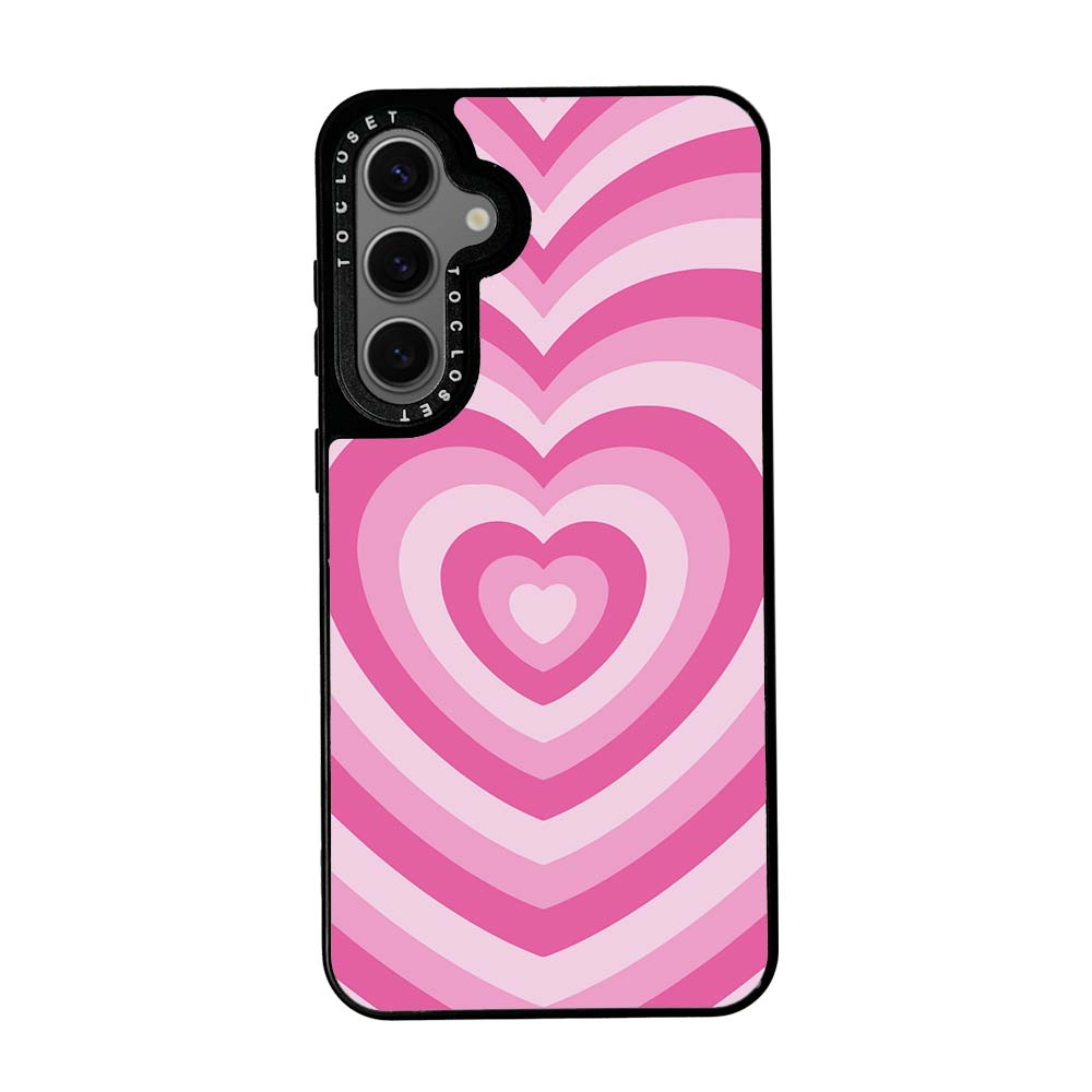 Pink Hearts Designer Samsung S23 FE Case Cover