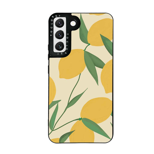 Zesty Lemon Designer Samsung S22 Case Cover