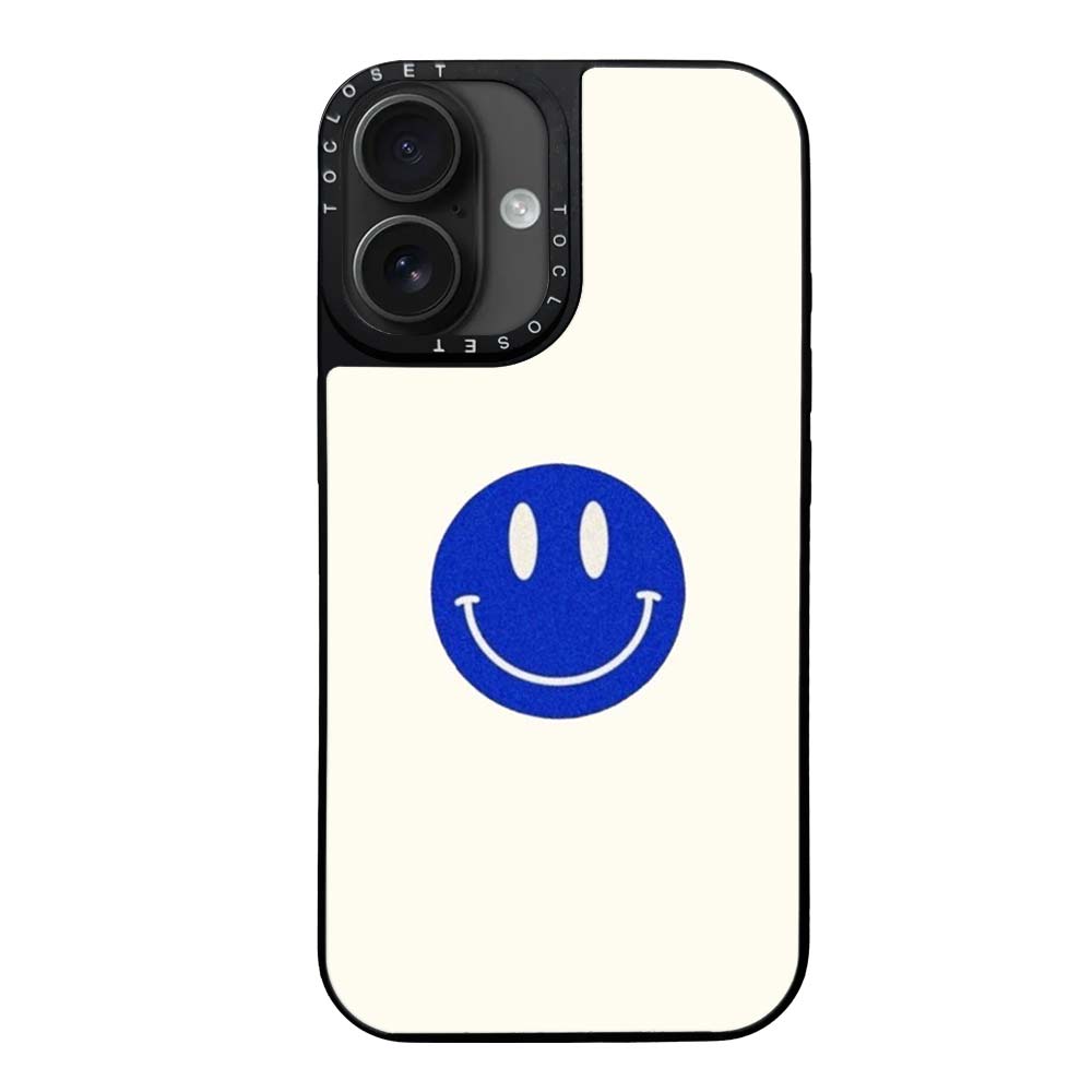 Blue Smile Designer iPhone 16 Case Cover