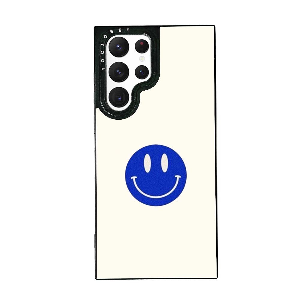 Blue Smile Designer Samsung S22 Ultra Case Cover