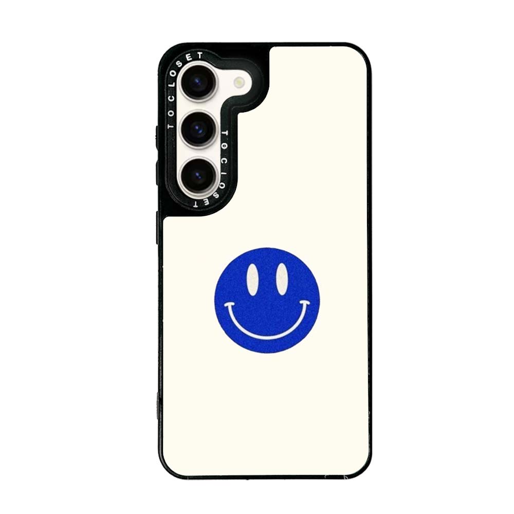 Blue Smile Designer Samsung S23 Plus Case Cover