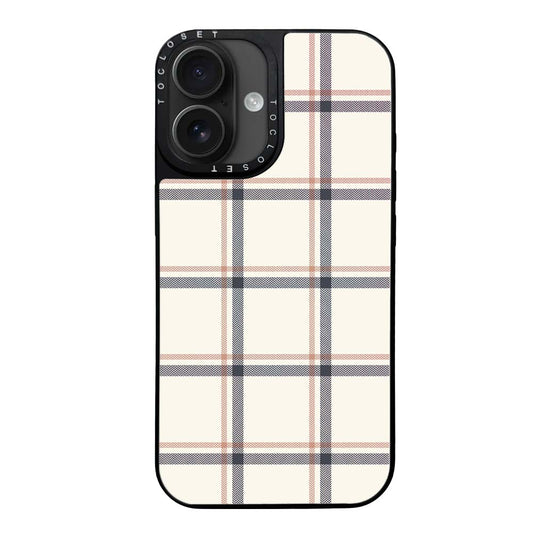 Plaid Designer iPhone 16 Plus Case Cover