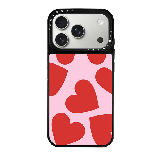 Bold Hearts Designer iPhone 17 Pro Case Cover
