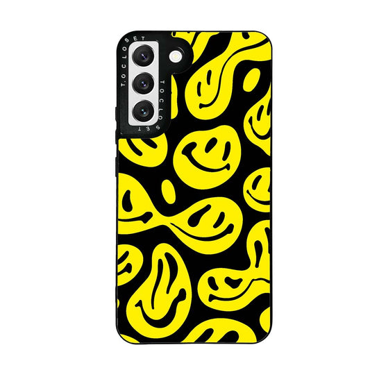 Melted Smiley Designer Samsung S22 Case Cover