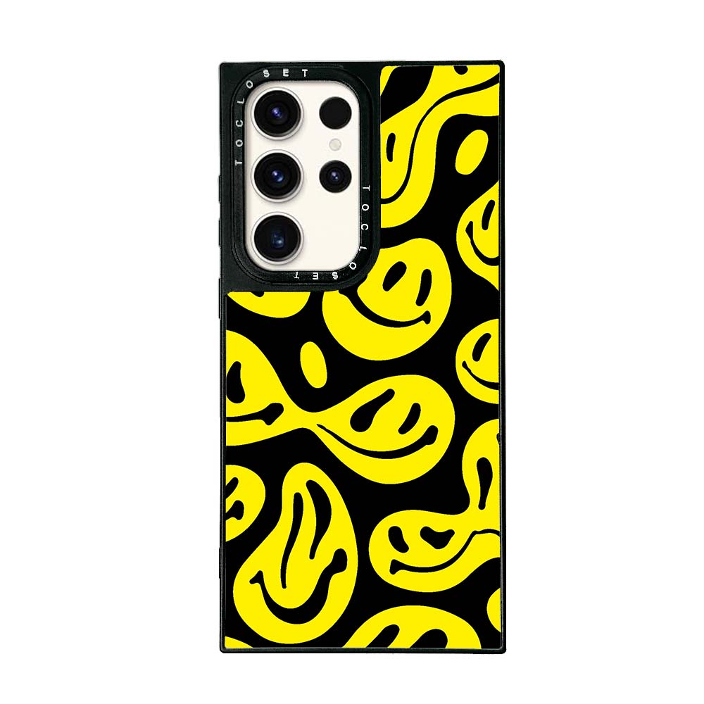 Melted Smiley Designer Samsung S23 Ultra Case Cover