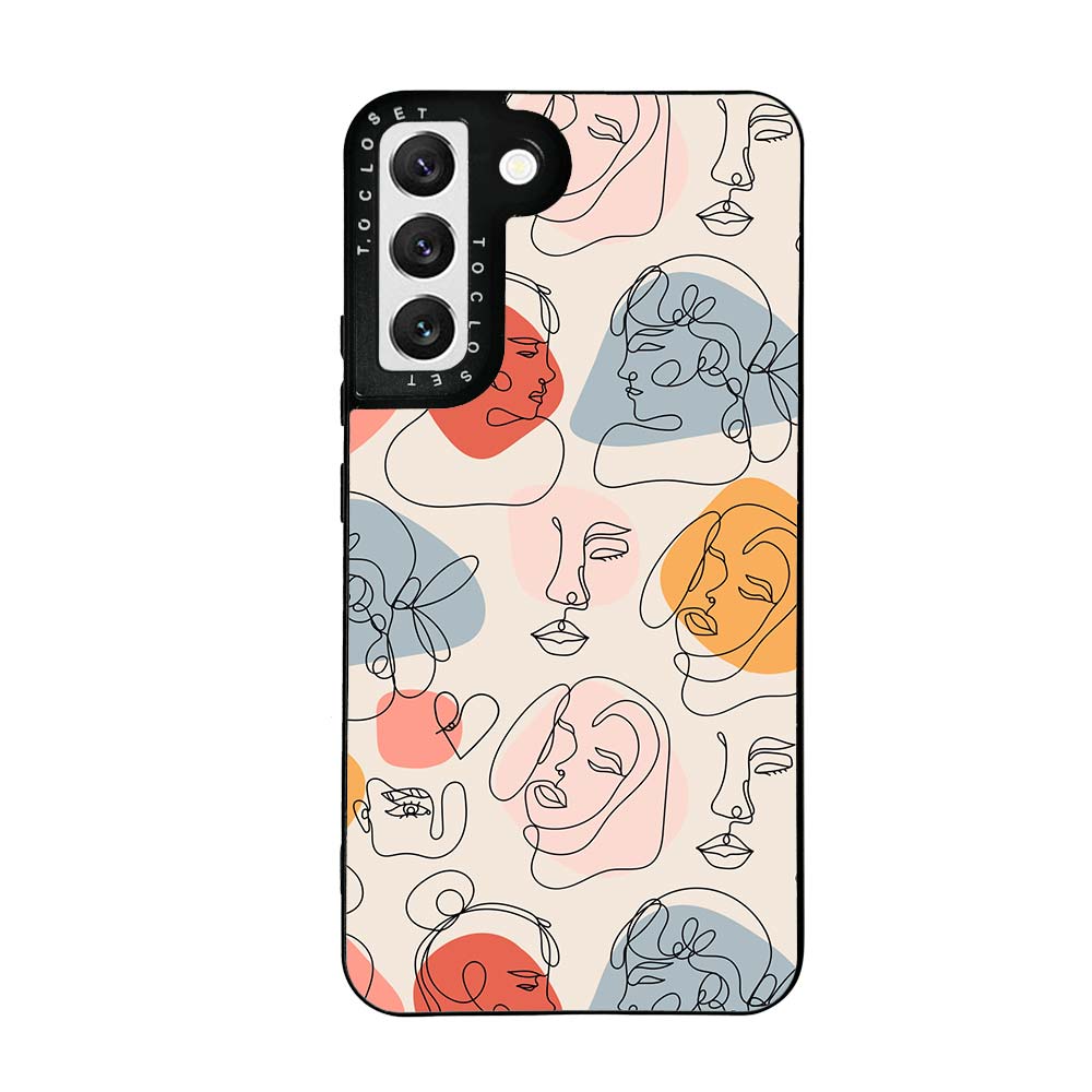 Faces Designer Samsung S22 Case Cover