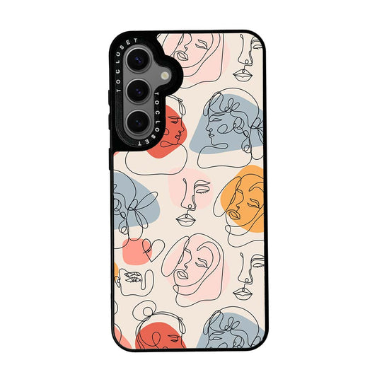 Faces Designer Samsung S24 Plus Case Cover