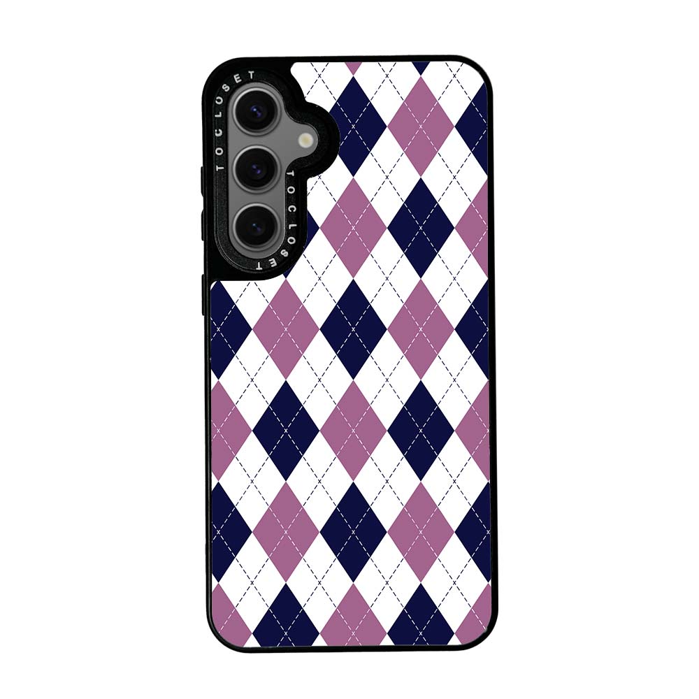 Winter Plaid Designer Samsung S24 Case Cover