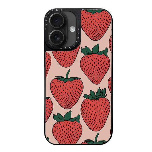 Berry Chic Designer iPhone 16 Plus Case Cover