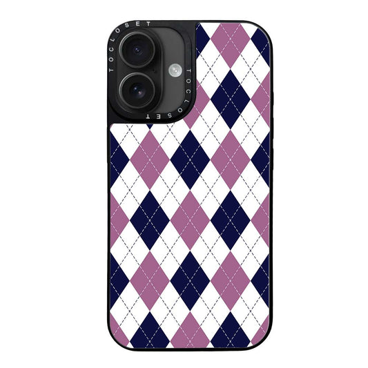 Winter Plaid Designer iPhone 16 Plus Case Cover