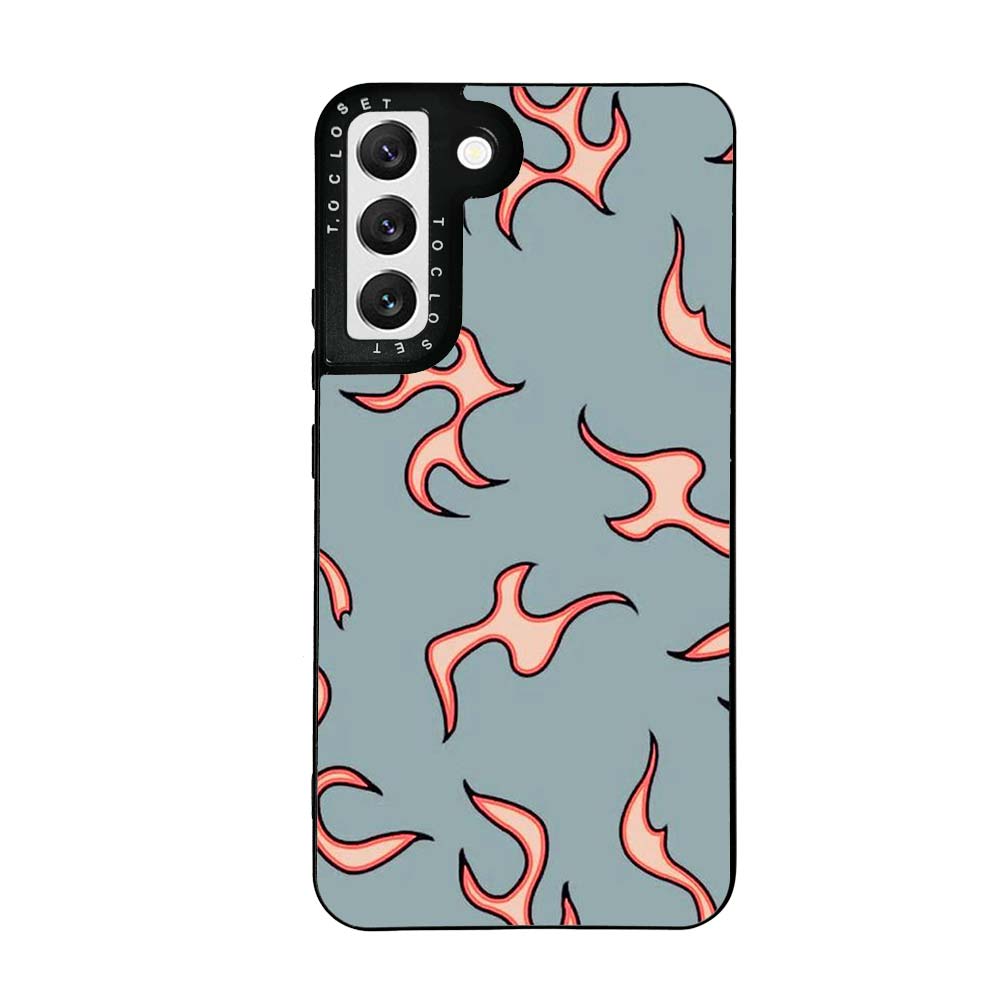 Fire Designer Samsung S22 Case Cover