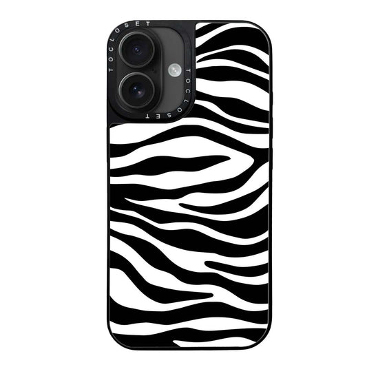 Zebra Designer iPhone 16 Case Cover