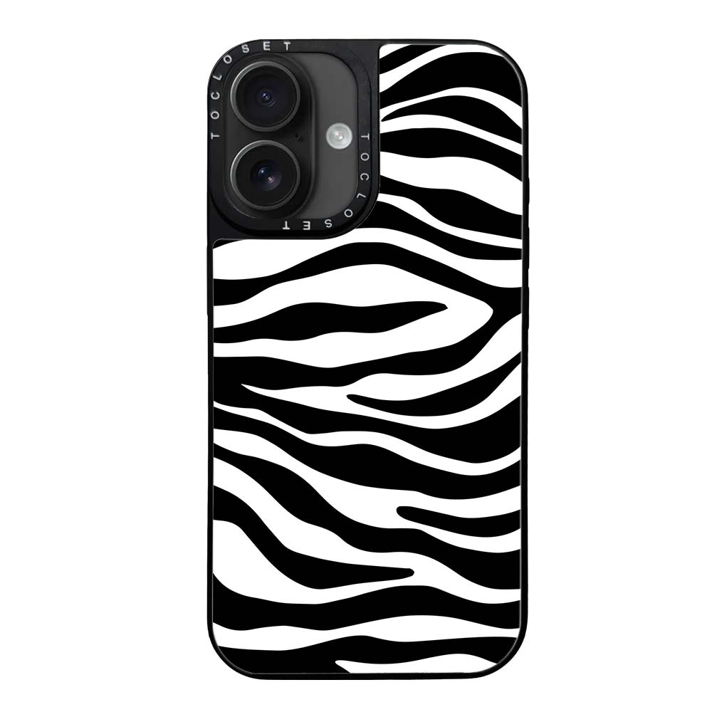 Zebra Designer iPhone 16 Plus Case Cover