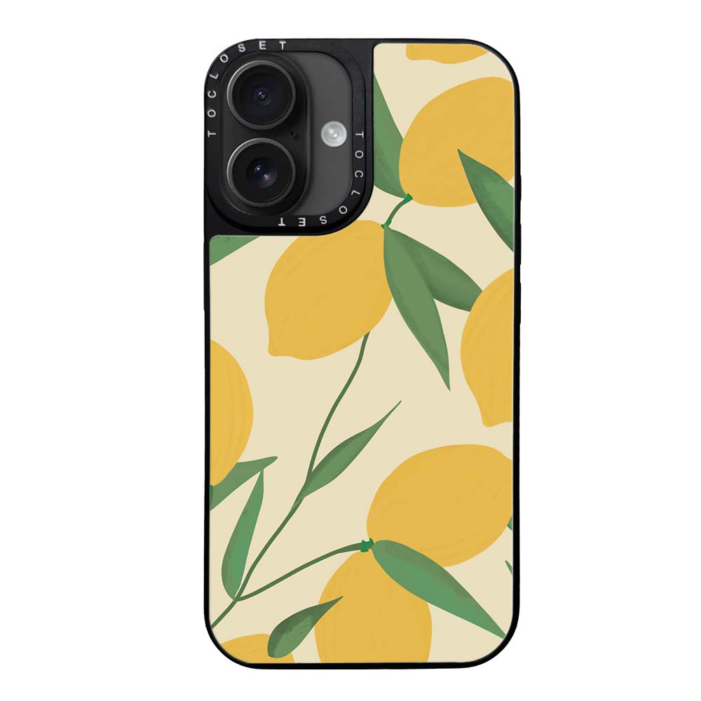 Zesty Lemon Designer iPhone 16 Case Cover