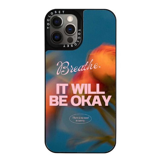 Breathe Designer iPhone 12 Pro Case Cover