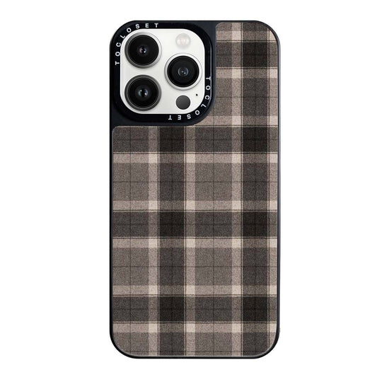 Earthy Plaid Designer iPhone 13 Pro Max Case Cover