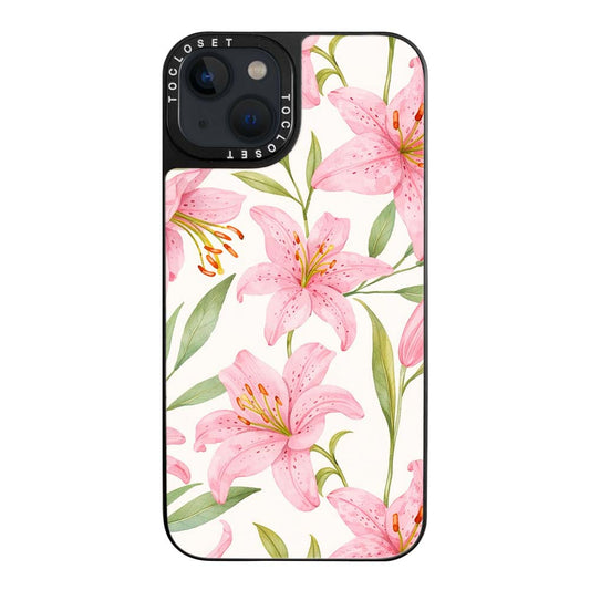 Lillies Designer iPhone 15 Case Cover