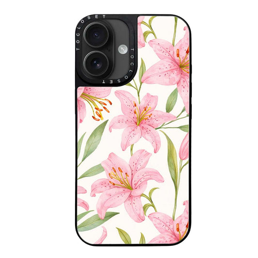 Lillies Designer iPhone 16 Plus Case Cover