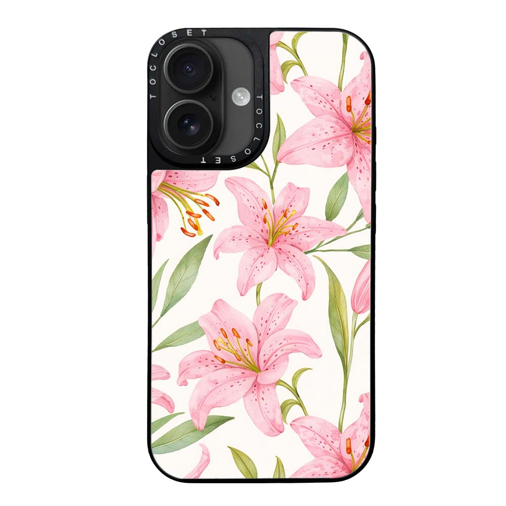 Lillies Designer iPhone 16 Case Cover
