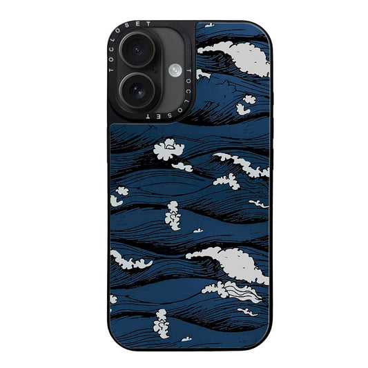 Waves Designer iPhone 16 Case Cover