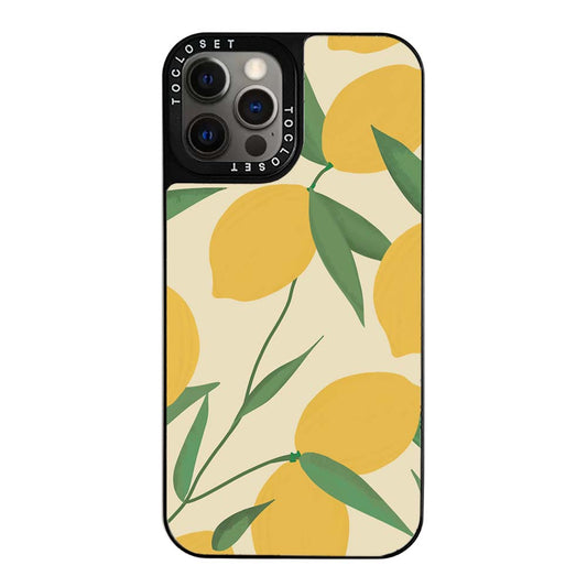 Zesty Lemon Designer iPhone 12 Pro Max Case Cover