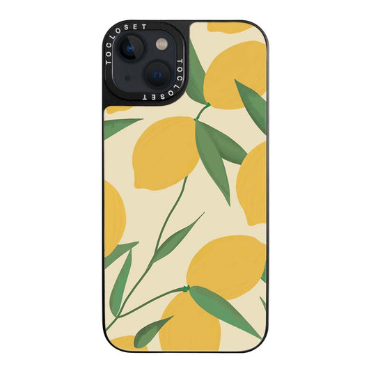 Zesty Lemon Designer iPhone 15 Case Cover