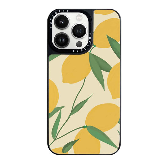 Zesty Lemon Designer iPhone 13 Pro Case Cover