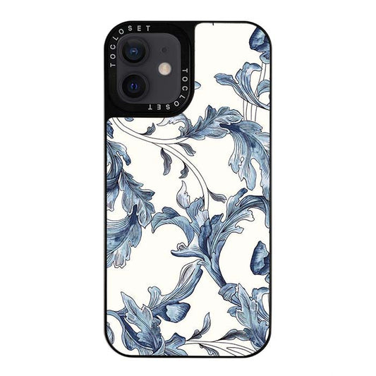 Aqua Mint Designer iPhone 12 Case Cover