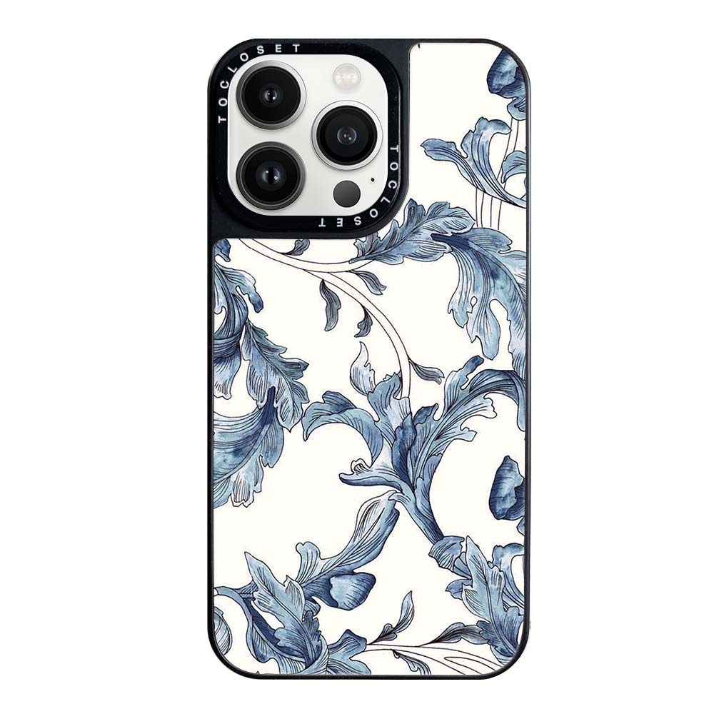 Aqua Mint Designer iPhone 14 Pro Case Cover