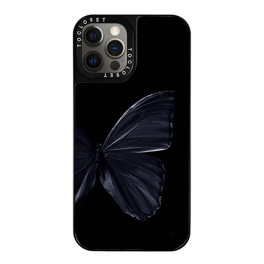 Black Butterfly Designer iPhone 12 Pro Case Cover