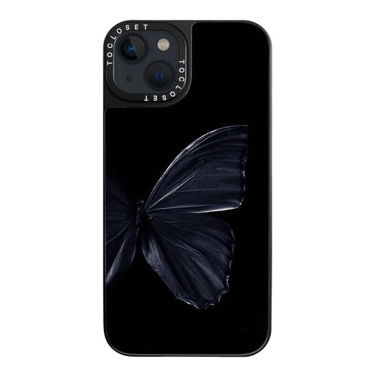 Black Butterfly Designer iPhone 15 Plus Case Cover