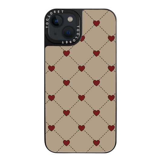 Blissful Hearts Designer iPhone 13 Mini Case Cover