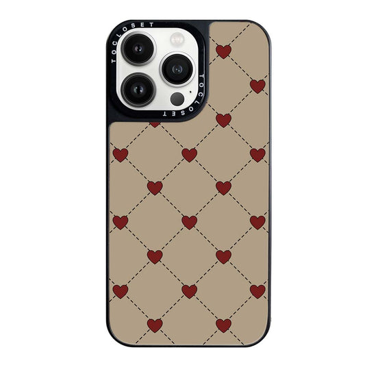 Blissful Hearts Designer iPhone 15 Pro Case Cover
