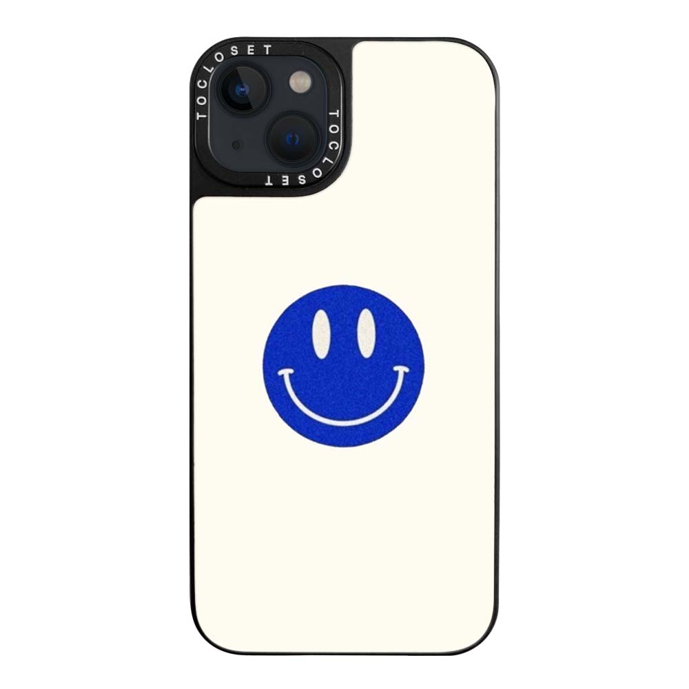 Blue Smile Designer iPhone 14 Plus Case Cover
