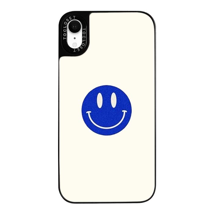 Blue Smile Designer iPhone XR Case Cover
