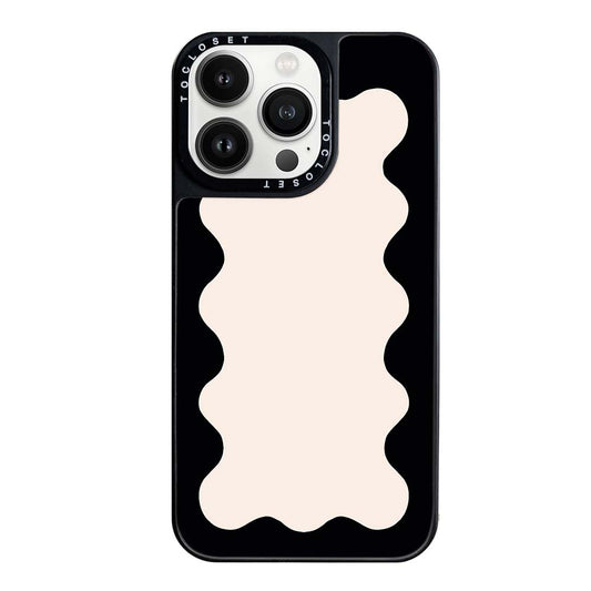 Wavy Border Designer iPhone 14 Pro Case Cover