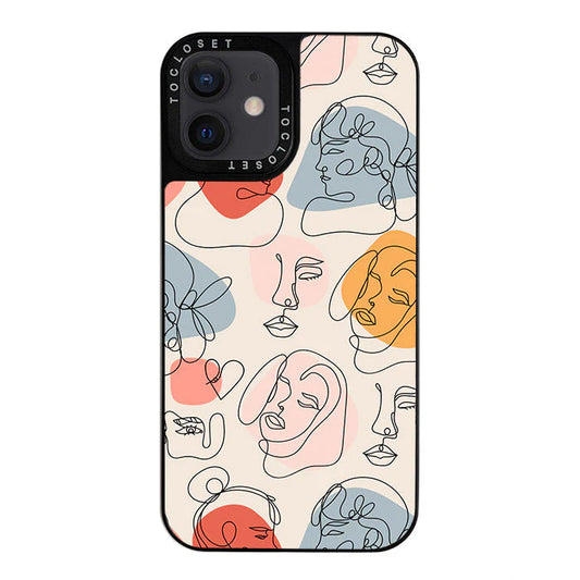 Faces Designer iPhone 12 Case Cover