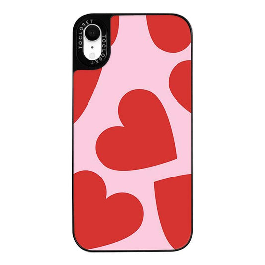 Bold Hearts Designer iPhone XR Case Cover