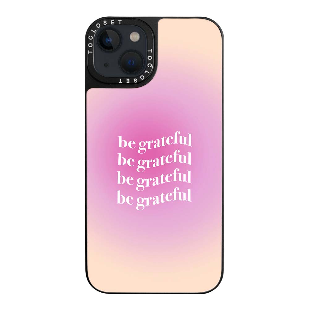 Be Grateful Pattern Designer iPhone 15 Case Cover