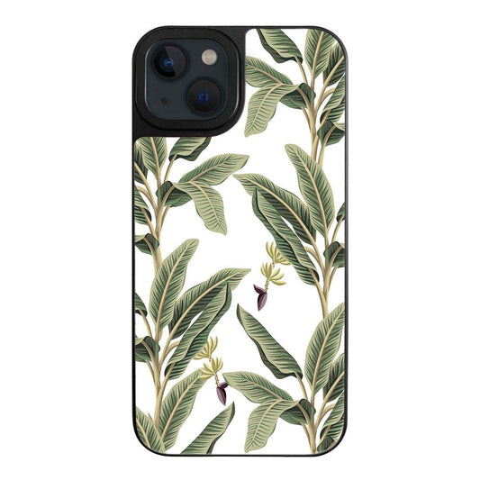 Tropical Banana Leaf Designer iPhone 13 Mini Case Cover